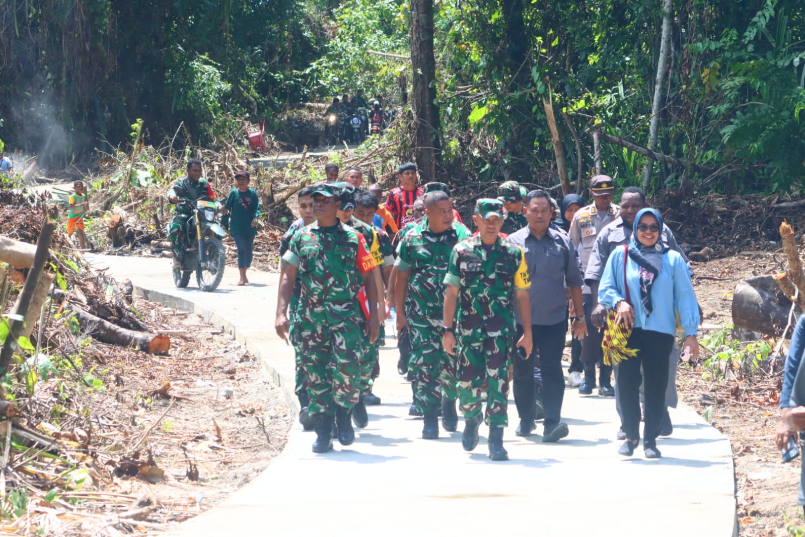 Akses Warga Kini Lebih Lancar, Pengecoran Jalan TMMD Ke-128 Selesai 100 Persen