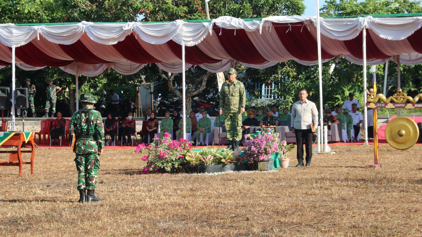 Rombongan Forkopimda Kabupaten Bangka Cek Progres Program TMMD ke-129