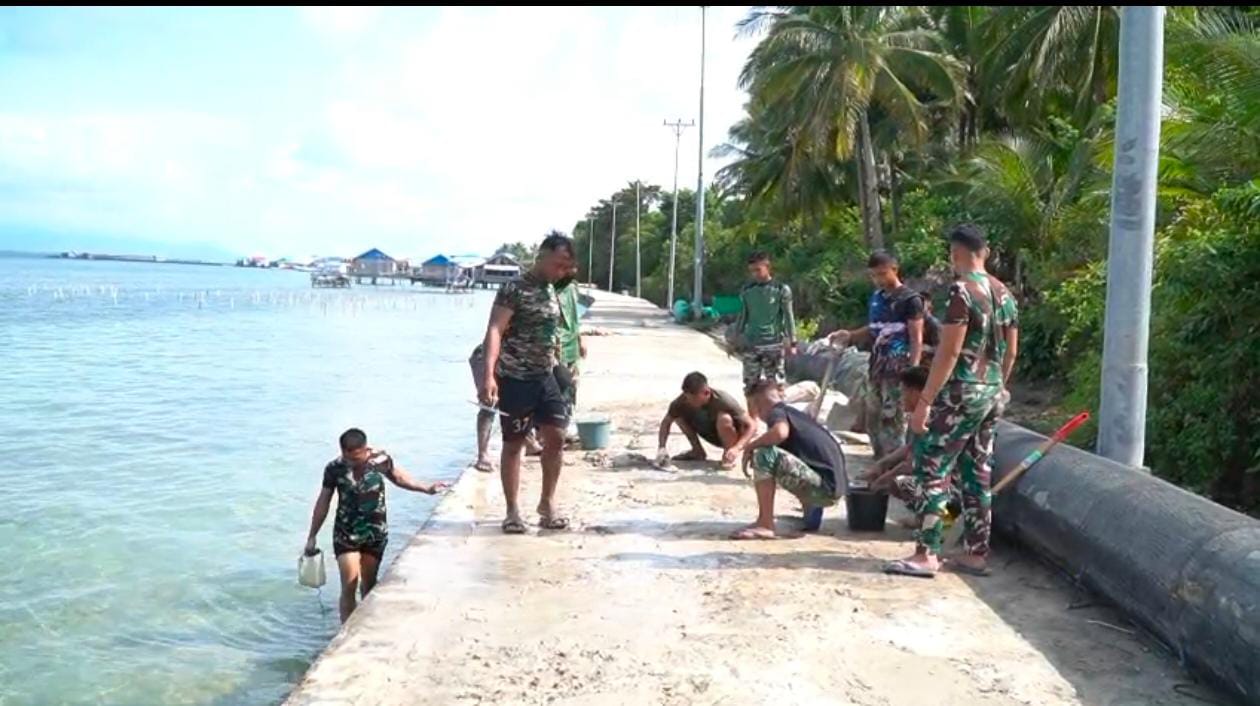 Setelah Sasaran Utama Rampung, Satgas TMMD Perkuat Jalan Umbele-Polewali