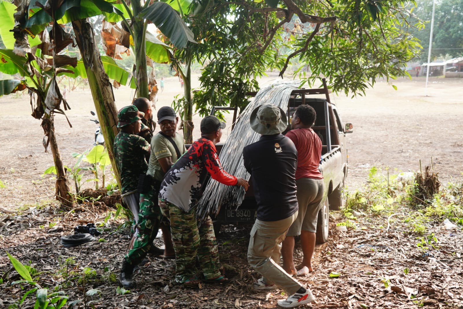 TMMD ke-130 Mulai Aktif, Material Pembangunan Terdistribusi di Ambon