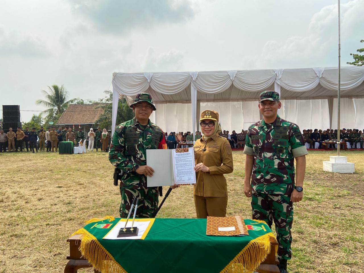 Pembangunan Desa Melalui TMMD ke-130, Bupati Way Kanan Dorong Partisipasi Aktif