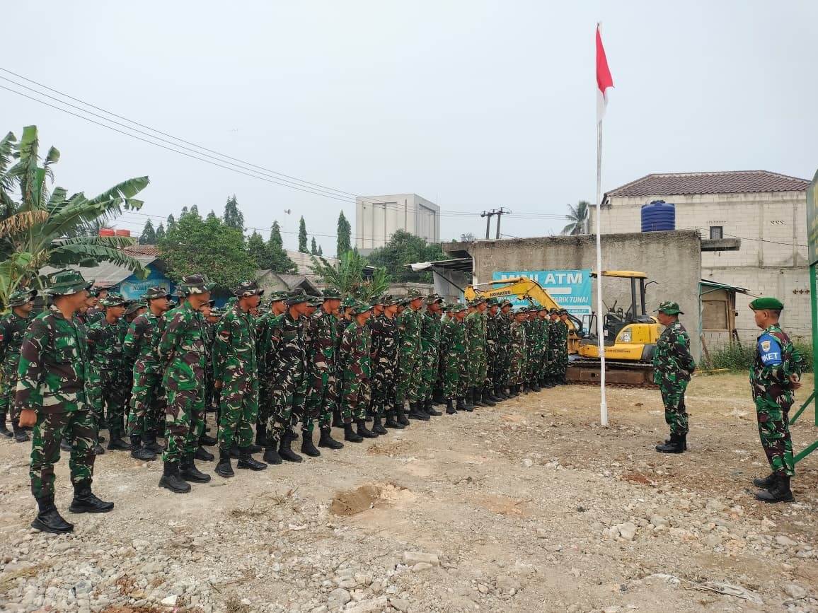 Kesiapan Satgas TMMD ke-130 Ditegaskan dalam Apel Pagi di Tigaraksa