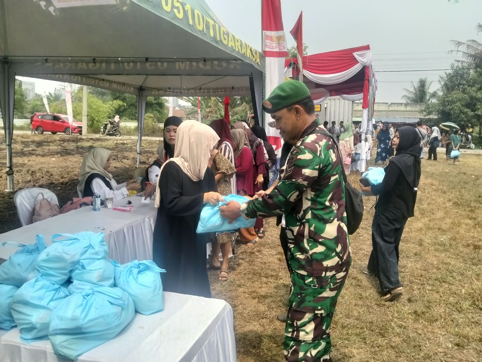 Kehadiran TMMD ke-130 Bantu Masyarakat Akses Pangan Murah Di Tangerang