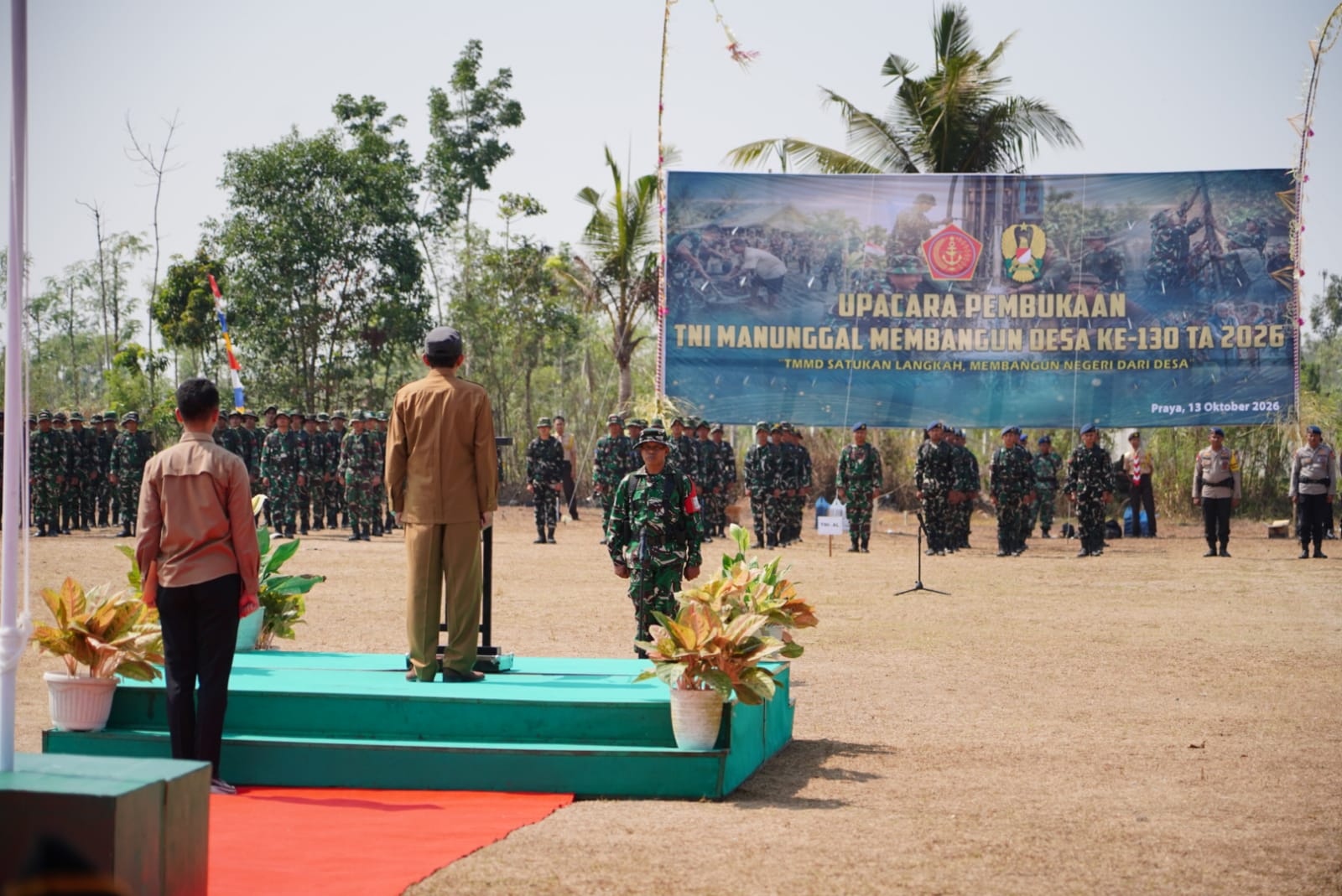 TMMD ke-130 di Lombok Tengah: Aksi Bersama TNI dan Komunitas untuk Desa