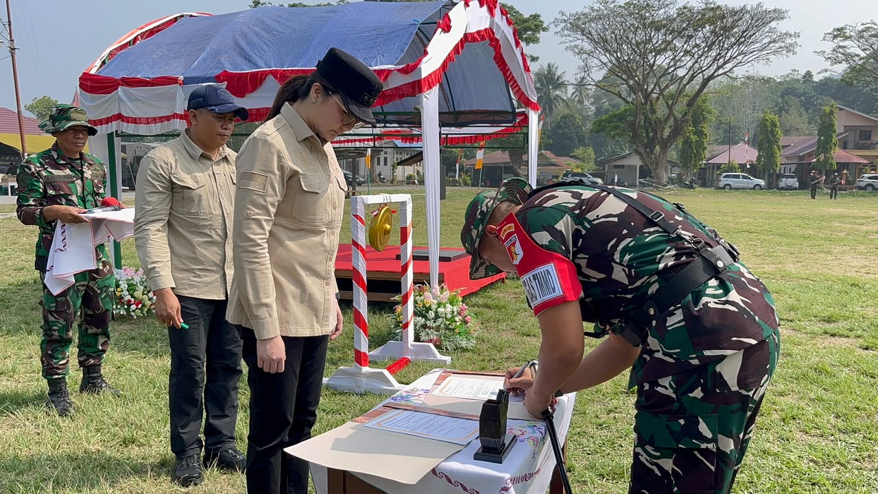 TNI dan Pemkab Poso Bersama Memulai TMMD ke-130 untuk Pembangunan Desa Berkelanjutan